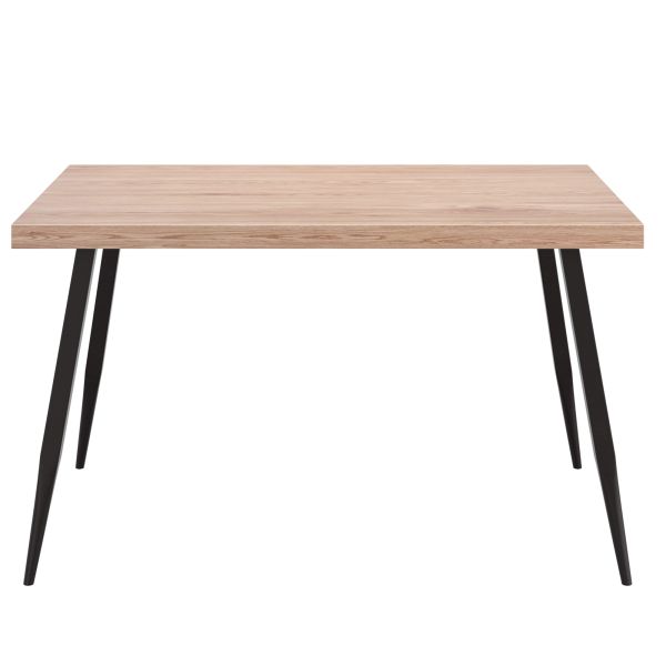 Vesta Rectangular Dining Table in Natural and Black