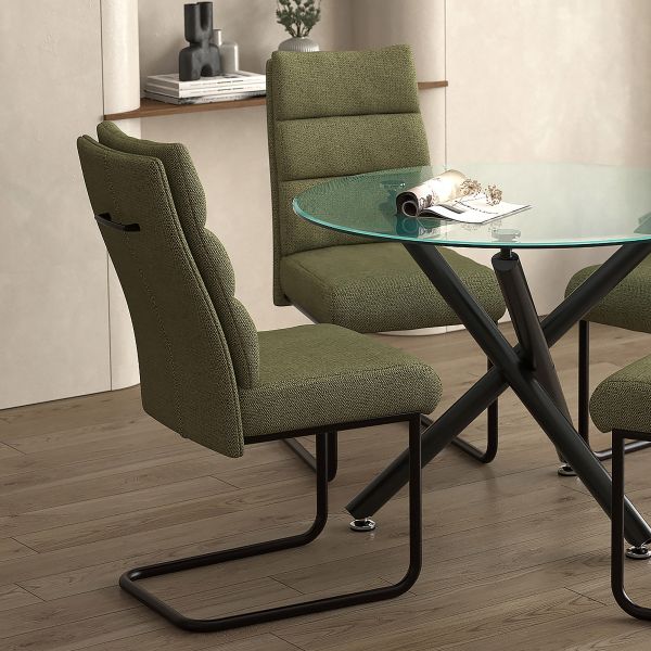 Brodi Dining Chair, set of 2, in Sage and Black