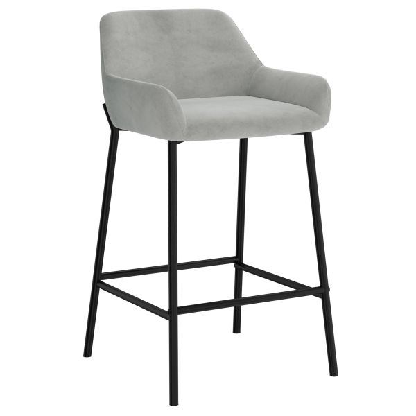 Baily 26 Counter Stool Set Of 2 In Grey, Mapletown 26 Bar Stools