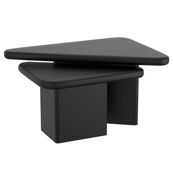 Draco 2pc Coffee Table Set in Black