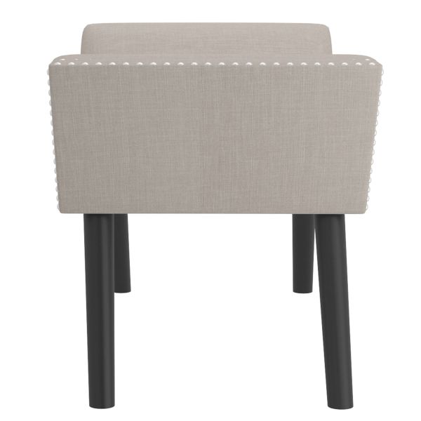 Lana Bench in Beige and Black