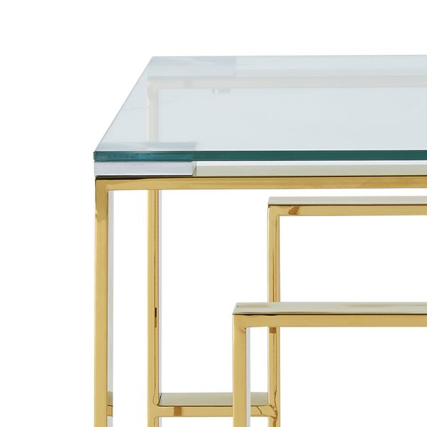 Eros Accent Table in Gold