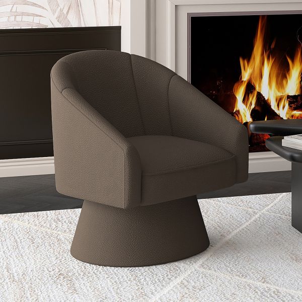 Tilsy Accent Chair in Charcoal Boucle