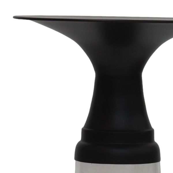 Indigo Accent Table in Clear and Black